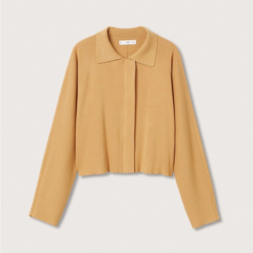 NWOT Mango Zip Knit Cardigan